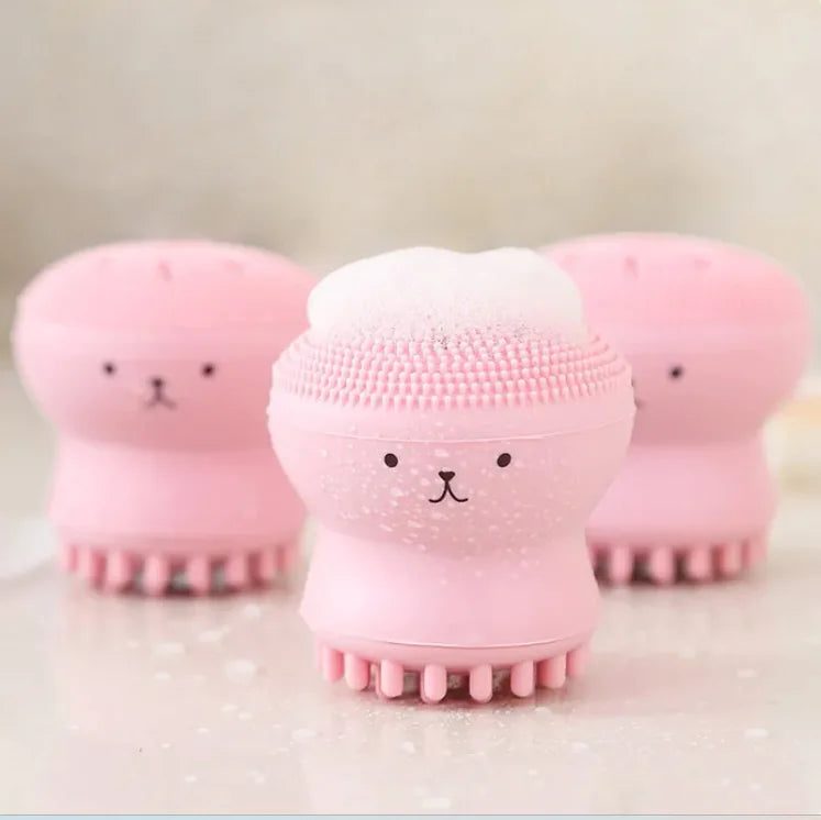 Silicone Cleansing & Exfoliating Brush – Cute & Effective Skin Care Tool