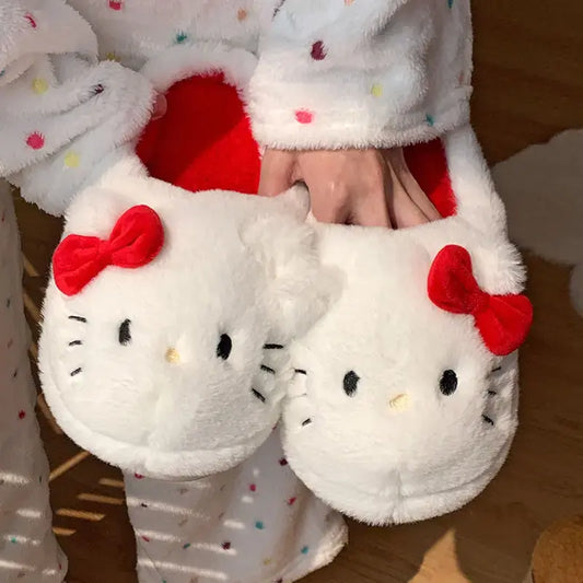 Hello Kitty Sanrio Plush Slippers (kids)